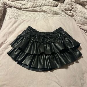 Black Ruffled Skirt Day + Moon